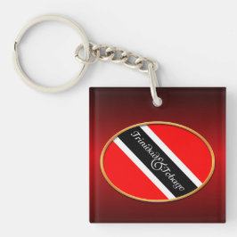 Trinidad und Tobago Flag Schlüsselanhänger