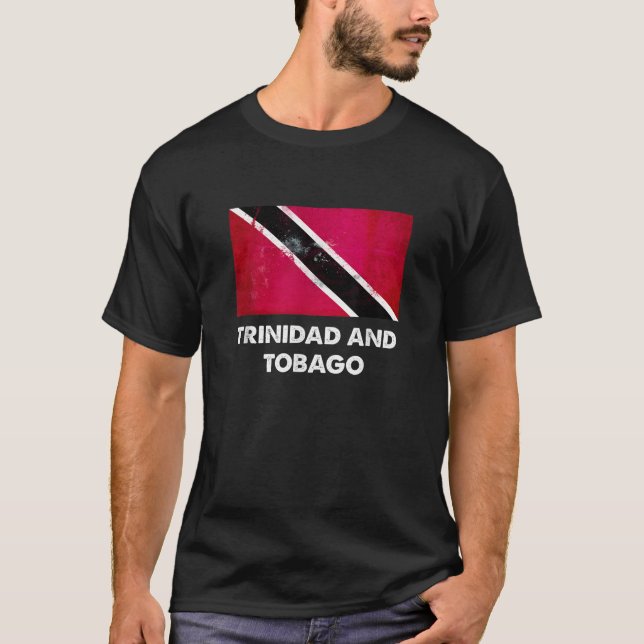Trinidad und Tobago Flag T-Shirt (Vorderseite)