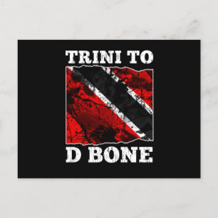 Trinidad und Tobago Flag - Trini to D Bone Postkarte