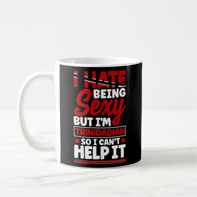 Trinidad und Tobago Flag Trinidadian Zitat Kaffeetasse (Links)