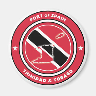 Trinidad und Tobago Flag und Flag-Karte Magnet