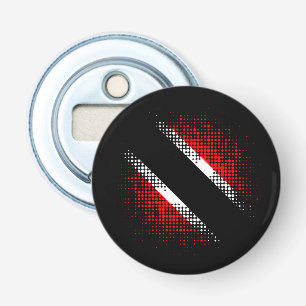 Trinidad und Tobago-Flagge Punktmuster Flagge Flaschenöffner