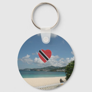 Trinidad und Tobago-Flagge Schlüsselanhänger