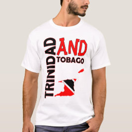 Trinidad und Tobago-Flaggen-Karte T-Shirt