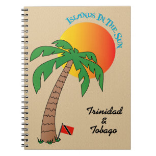 Trinidad und Tobago-Inseln in The Sun Notizblock