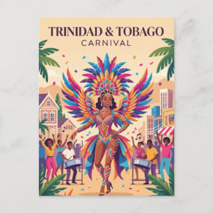 Trinidad und Tobago Karneval Postkarte