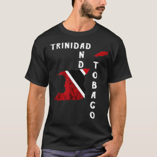 Trinidad und Tobago Map Pride Trinidadian Roots Fl T-Shirt