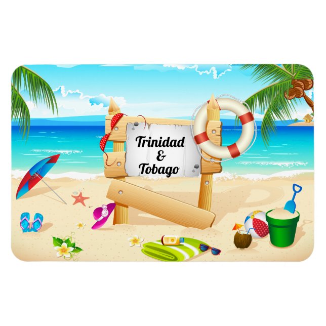 Trinidad und Tobago Maracas Bay Magnet (Horizontal)