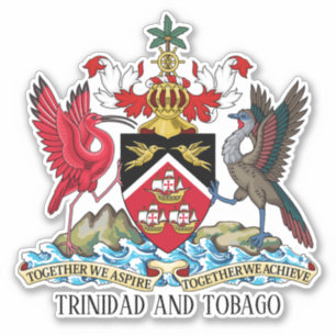 Trinidad und Tobago National Coat of Arms Aufkleber
