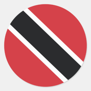 Trinidad und Tobago Nationalflaggen-Aufkleber Runder Aufkleber