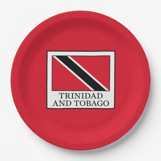 Trinidad und Tobago Pappteller (Vorderseite)