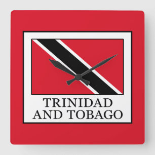 Trinidad und Tobago Quadratische Wanduhr