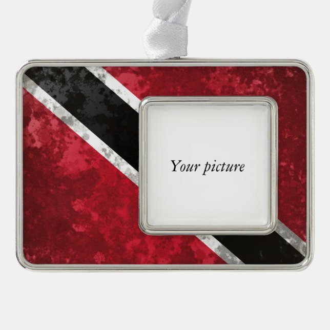 Trinidad und Tobago Rahmen-Ornament Silber (Vorderseite)