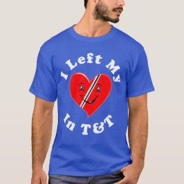 Trinidad und Tobago-Rot-Herz T-Shirt