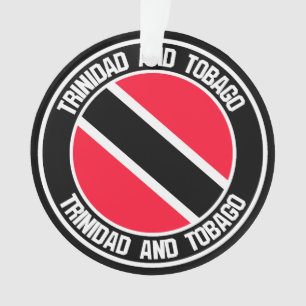 Trinidad und Tobago Round Emblem Ornament