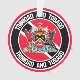 Trinidad und Tobago Round Emblem Ornament