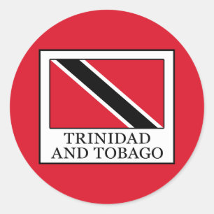 Trinidad und Tobago Runder Aufkleber