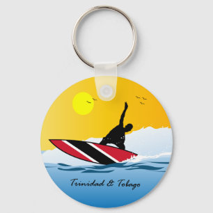 Trinidad und Tobago Toco Surfing Schlüsselanhänger