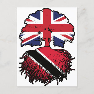 Trinidad und Tobago Trinidadian British UK Tree Postkarte