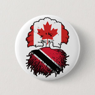 Trinidad und Tobago Trinidadischer Kanadier Kanada Button