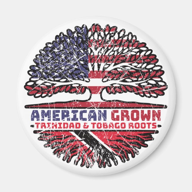 Trinidad und Tobago USA USA Vereinigte Staaten Magnet (Vorne)