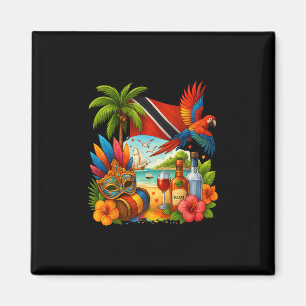 Trinidad und Togo Karibik Urlaub Trinidad Flagge Magnet