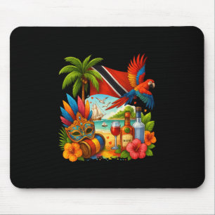 Trinidad und Togo Karibik Urlaub Trinidad Flagge Mousepad