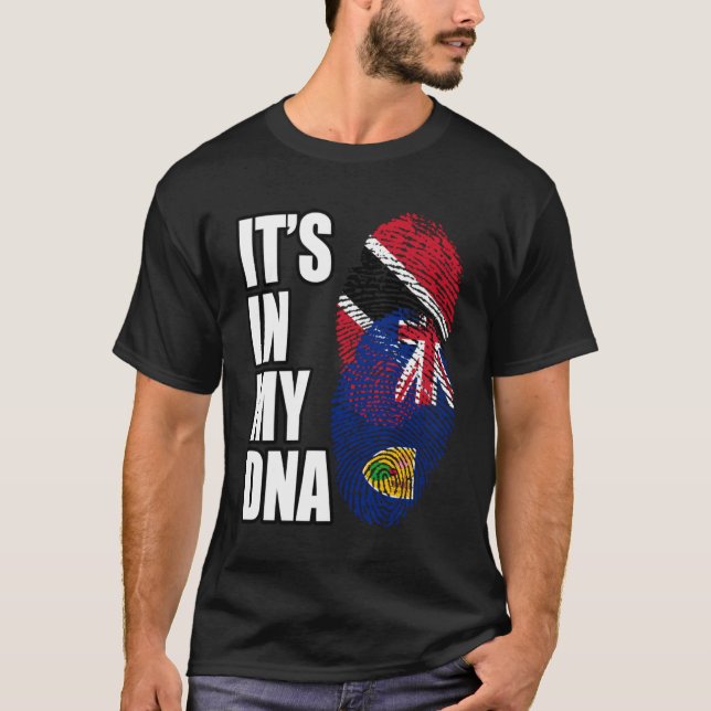 Trinidad und Türken und Caicos-Mix-DNA-Erbe T-Shirt (Vorderseite)