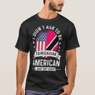 Trinidadian American Patriot Grown Spaß Flag T-Shirt