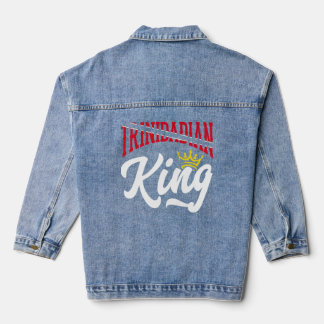 Trinidadian King Trinidad und Tobago Flag Trinidad Jeansjacke