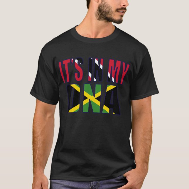 Trinidadian und jamaikanische Mix-DNA T-Shirt (Vorderseite)