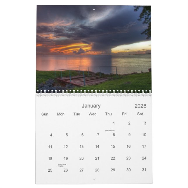 Trinidadtraumszenen durch Wendell SJ Reyes Kalender (Jan 2026)