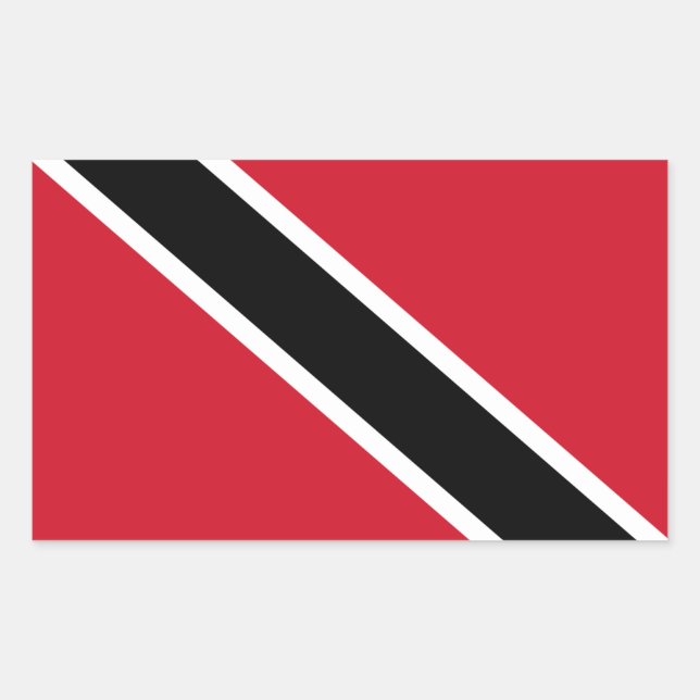 Trinité-et-Tobago - Drapeau Rectangle Stickers bri (Devant)
