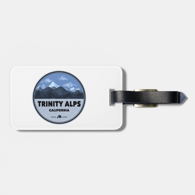 Trinity Alps Camping Kalifornien Gepäckanhänger (Rückseite horizontal)