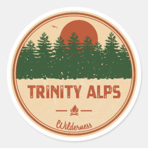 Trinity Alps Wilderness Kalifornien Runder Aufkleber