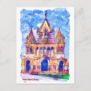 Trinity Church Boston Postkarte
