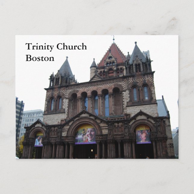 Trinity Church Boston Postkarte (Vorderseite)
