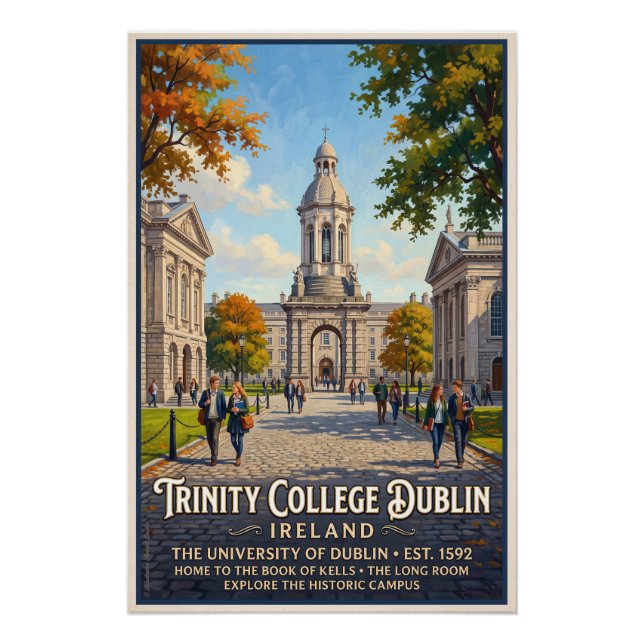 Trinity College Dublin  Poster (Vorderseite)