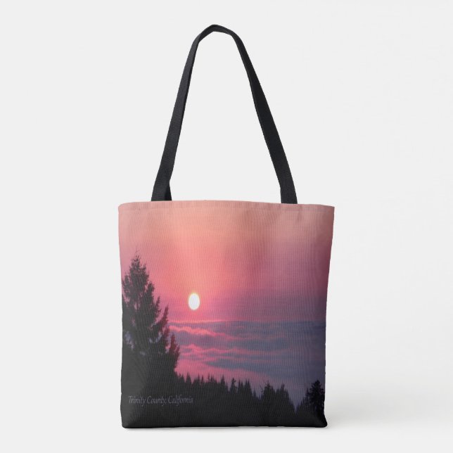Trinity County, Kalifornien Sonnenuntergang… Tasche (Rückseite)