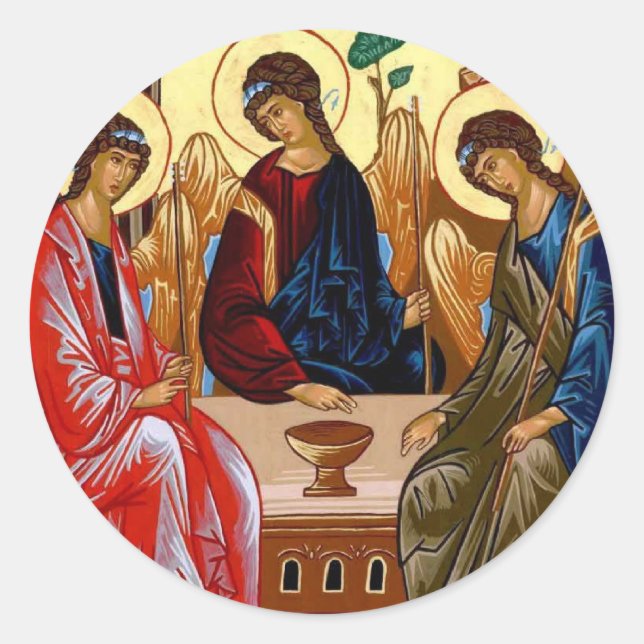 Trinity Icon Runder Aufkleber (Vorderseite)