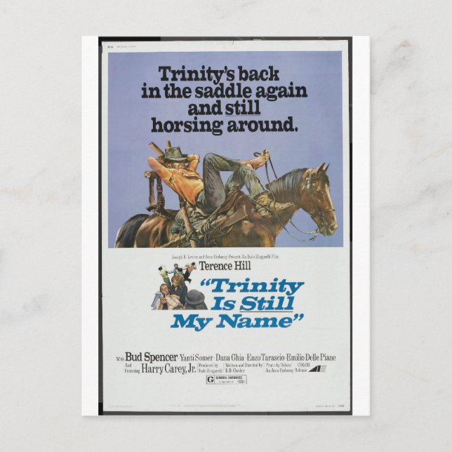 TRINITY IST IMMER NOCH MEIN NAME POSTCARD POSTKARTE (Vorderseite)