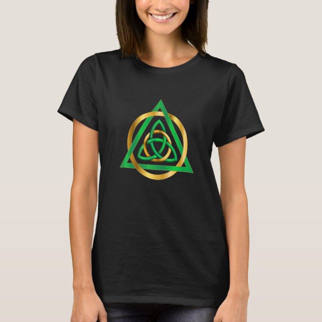 Trinity Knot Irish Celtic Knot oder Triquetra T-Shirt (Vorderseite)
