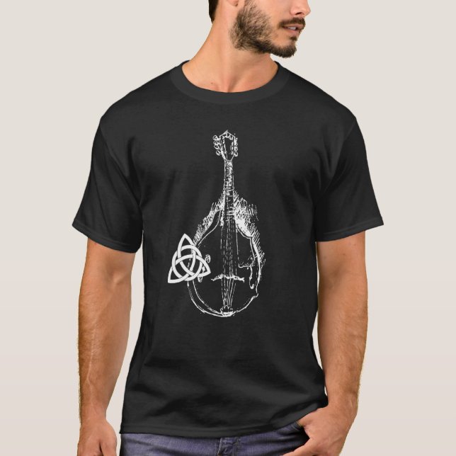 Trinity Knot Vintage Mandolin T-Shirt (Vorderseite)
