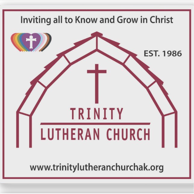 Trinity-Logo-Aufkleber Aufkleber (Vorderseite)