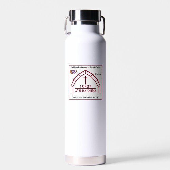Trinity Logo Wasserflasche Trinkflasche (Vorne)