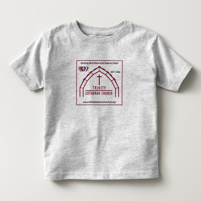 Trinity Lutheran Gray Kids Kleinkind T-shirt (Vorderseite)