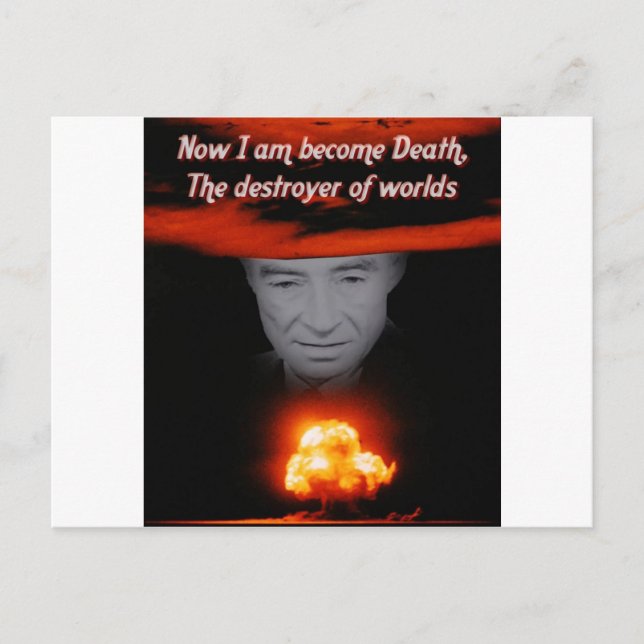 Trinity Robert Oppenheimer Postkarte (Vorderseite)