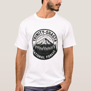 Trinity-Shasta National Forest - Emblem-Abzeichen T-Shirt