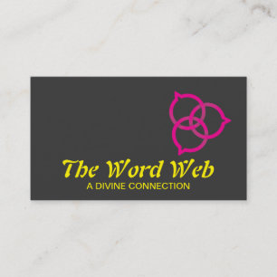 Trinity-Sprechblasen-Logo (rosa) Visitenkarte