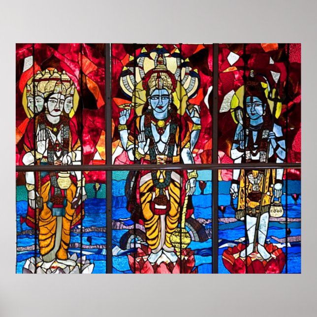 Trinity Stated Glass Window Poster (Vorne)
